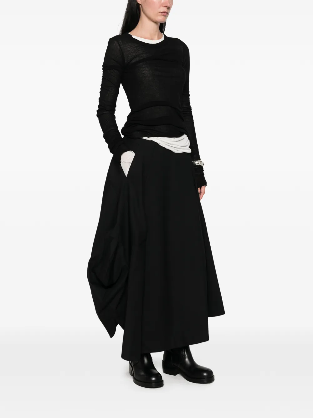 Comme Des Garçons Asymmetrische rok Zwart