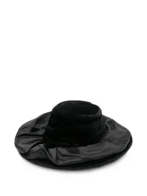 Comme Des Garçons x Hizume ラッフル ワイドブリム ハット | ブラック