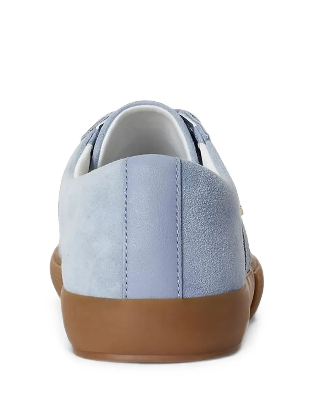 Lauren Ralph Lauren Janson II logo-plaque suede sneakers Blauw