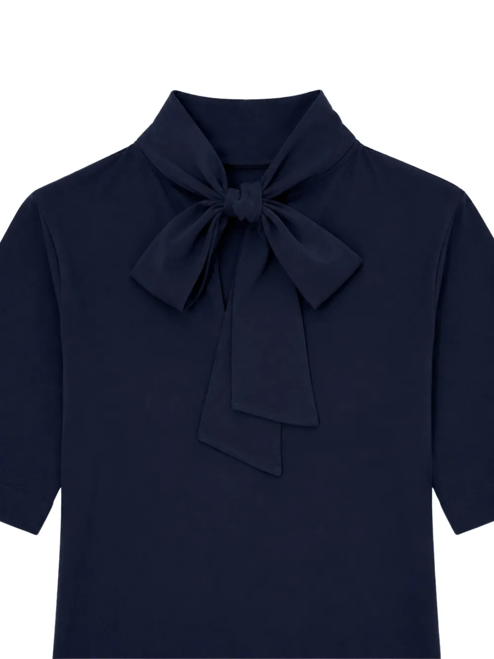 Seventy T-shirt met strik-detail Blauw