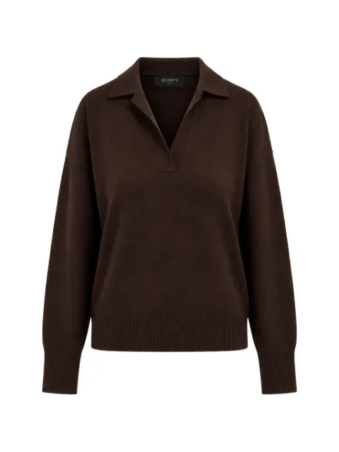 Seventy spread-collar sweater