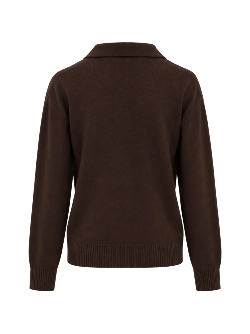 Seventy Trui met gespreide kraag Bruin