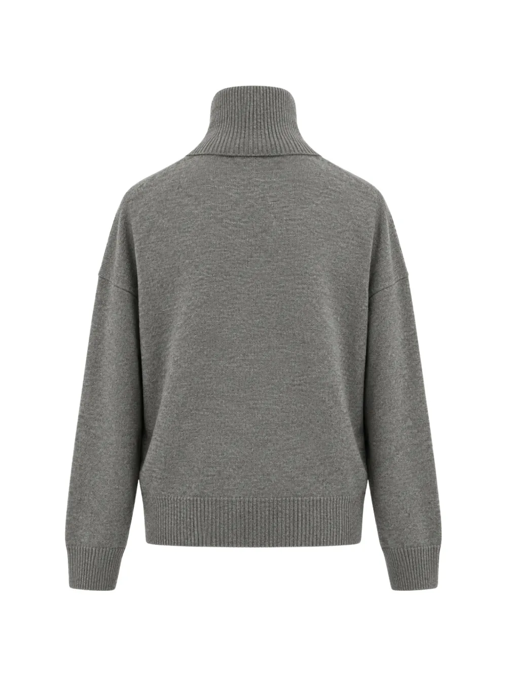 Seventy Trui met hoge hals en knoopsluiting Grijs