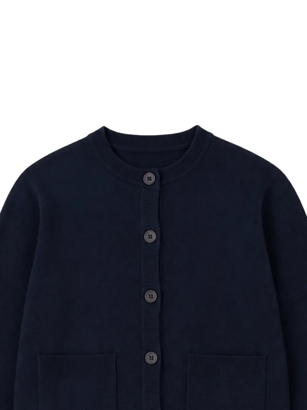 Seventy Vest met opgestikte zak met knopen Zwart