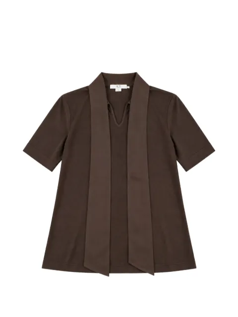 Seventy scarf-detail V-neck blouse 