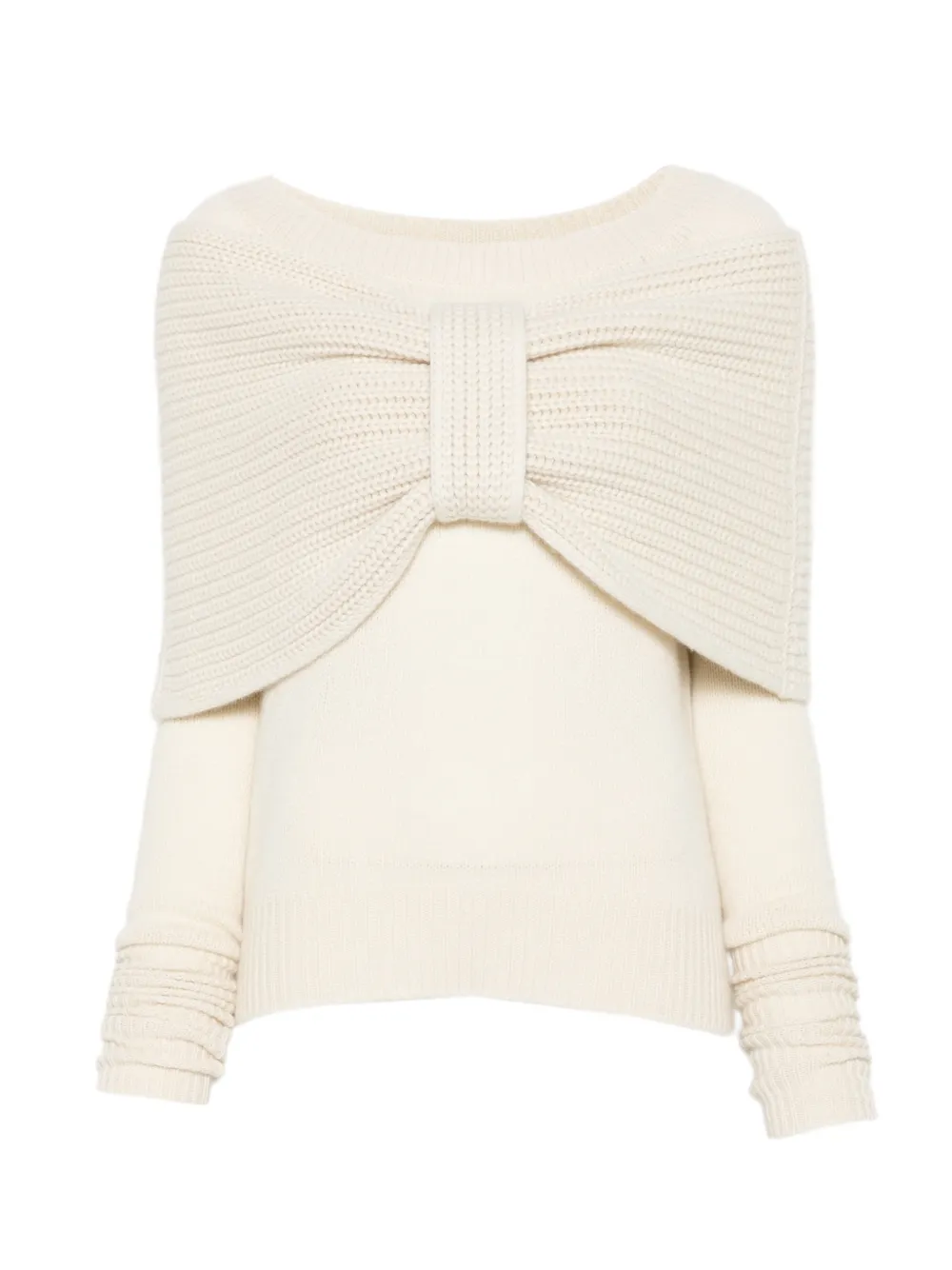 Ermanno Scervino bow-detail cashmere sweater