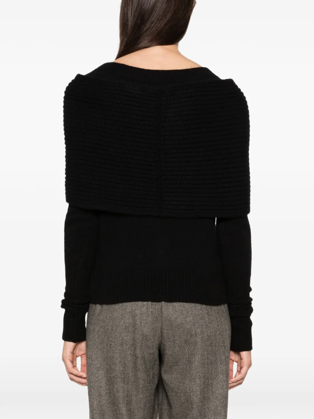 Ermanno Scervino bow-detail cashmere sweater Zwart