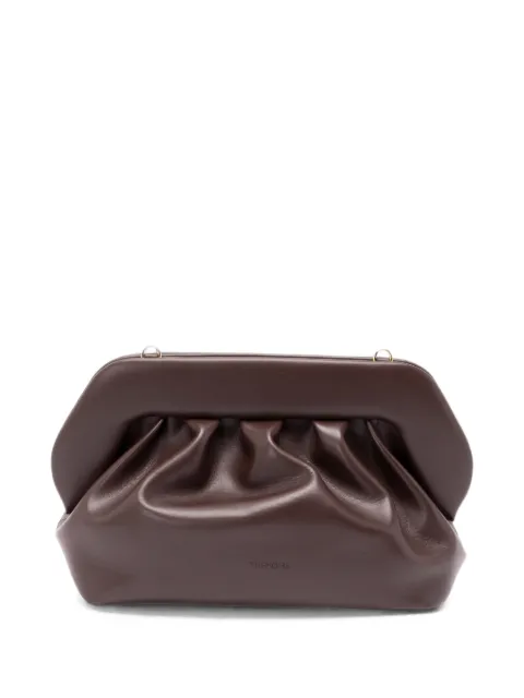 Themoirè Bios ruched clutch bag