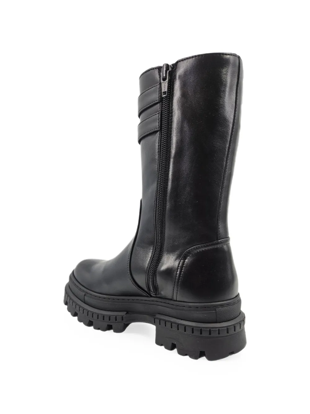Madison Maison shearling-lined buckle-strap boots Zwart