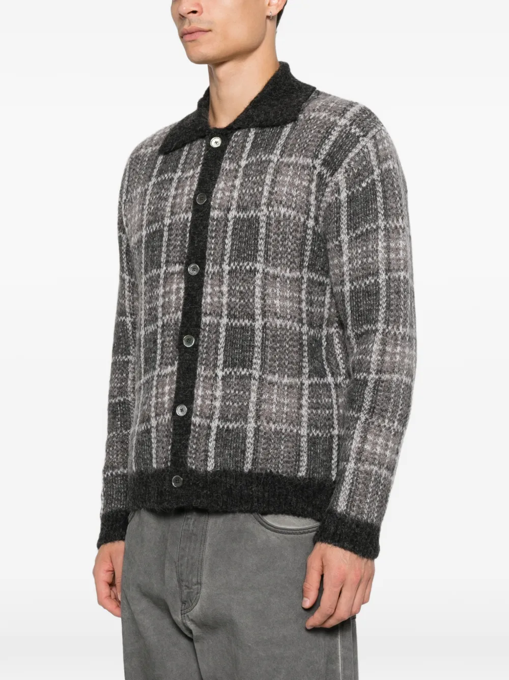OUR LEGACY Evening geruit vest Grijs