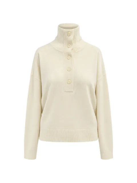 Seventy button-up high-neck polo shirt