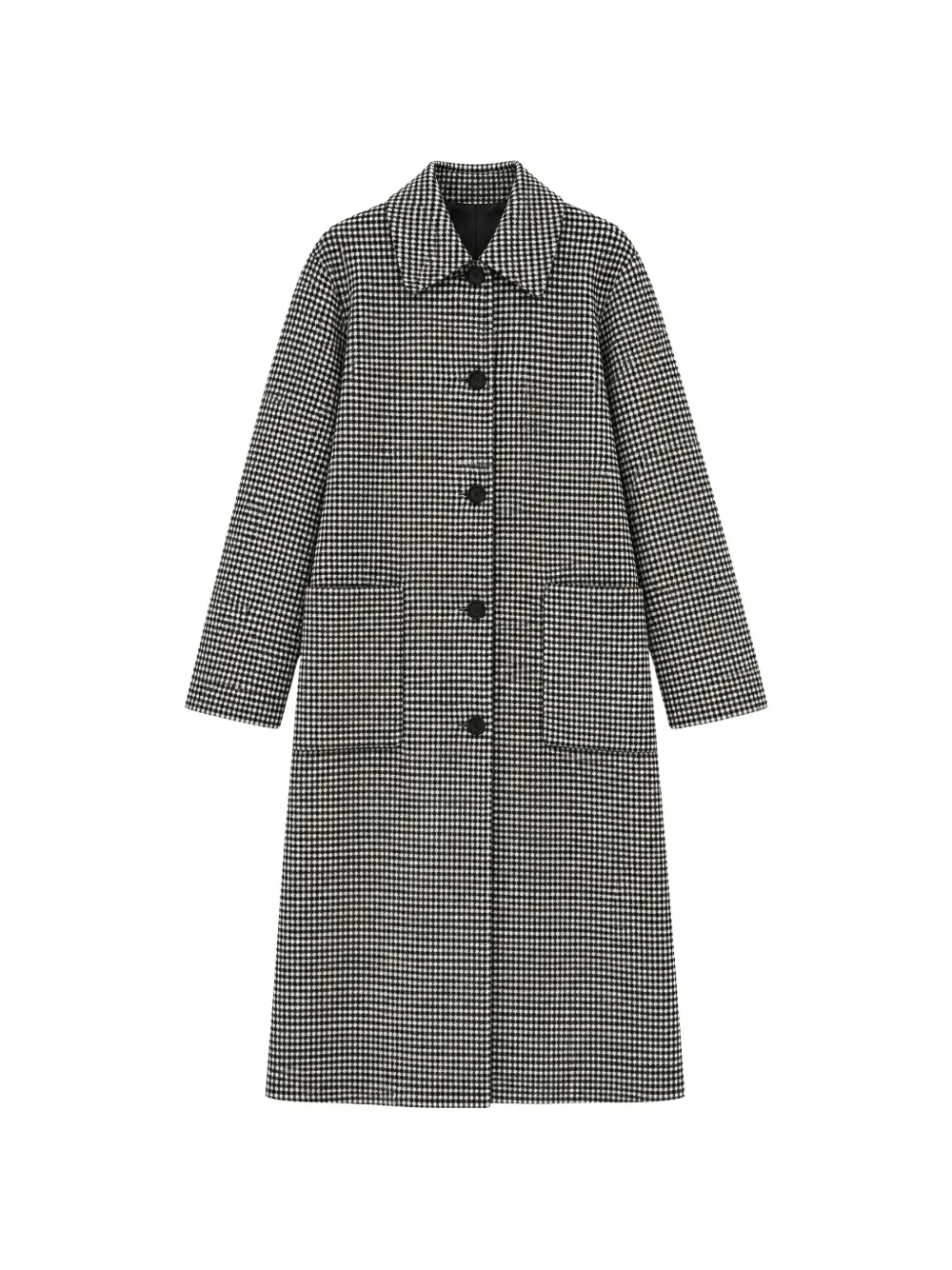 Seventy houndstooth-pattern single-breasted coat - Nero