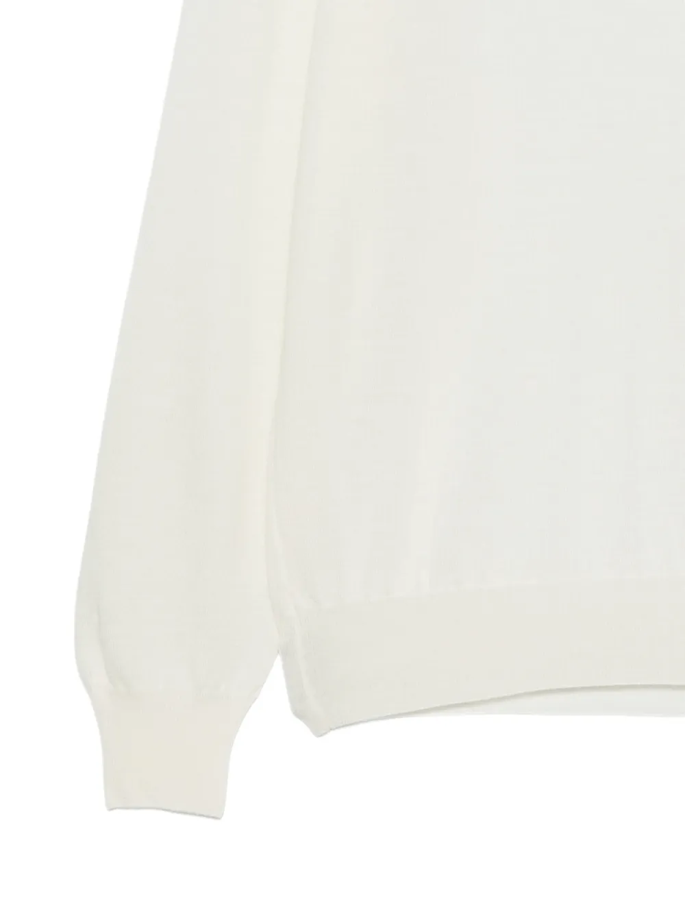 Barba Fijngebreide trui met hoge hals Beige