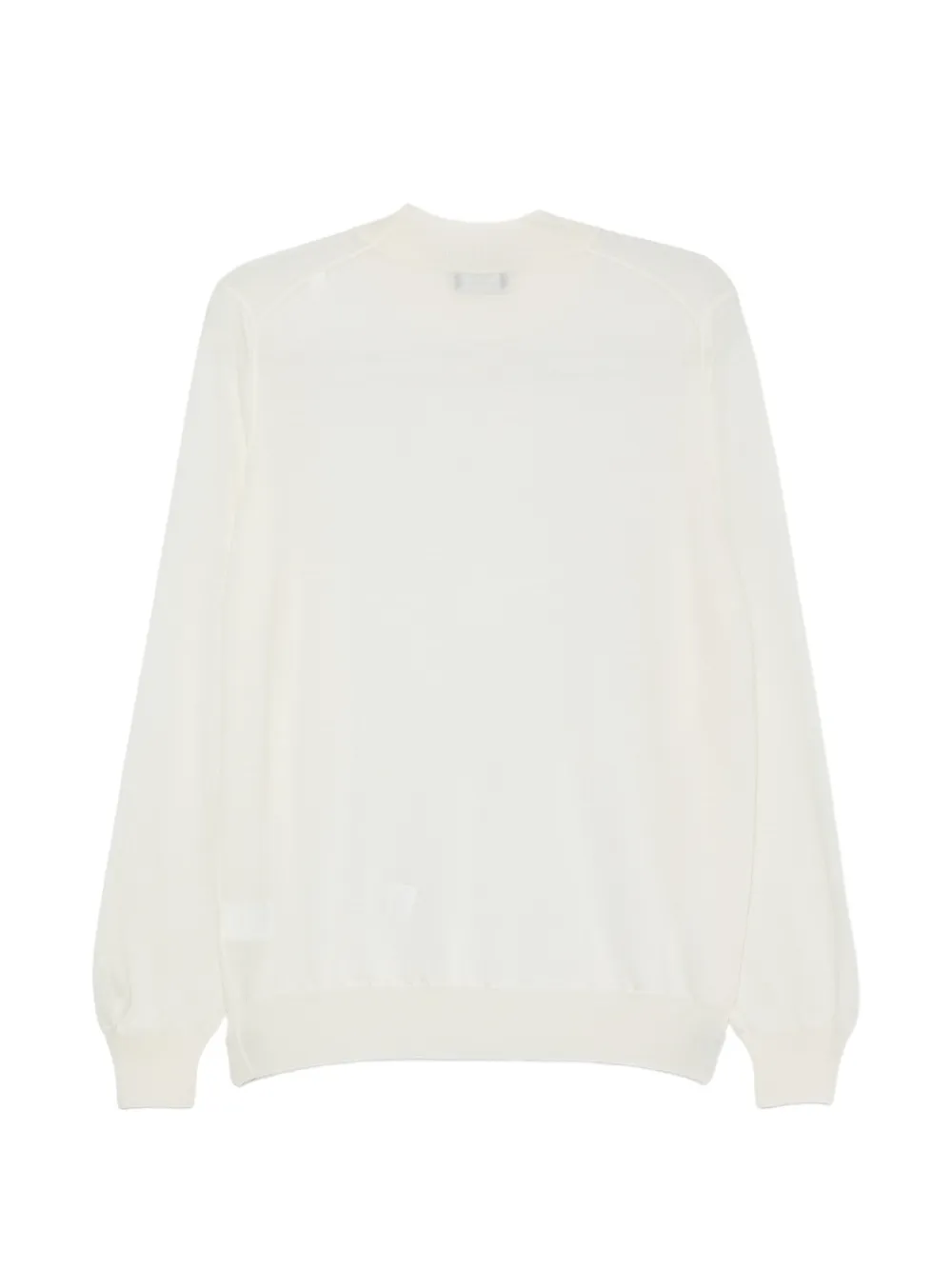 Barba Fijngebreide trui met hoge hals Beige