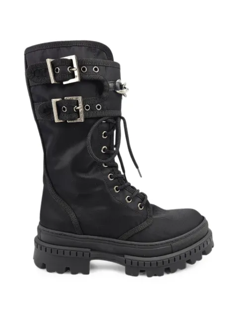 Madison Maison chain-detail buckled combat boots