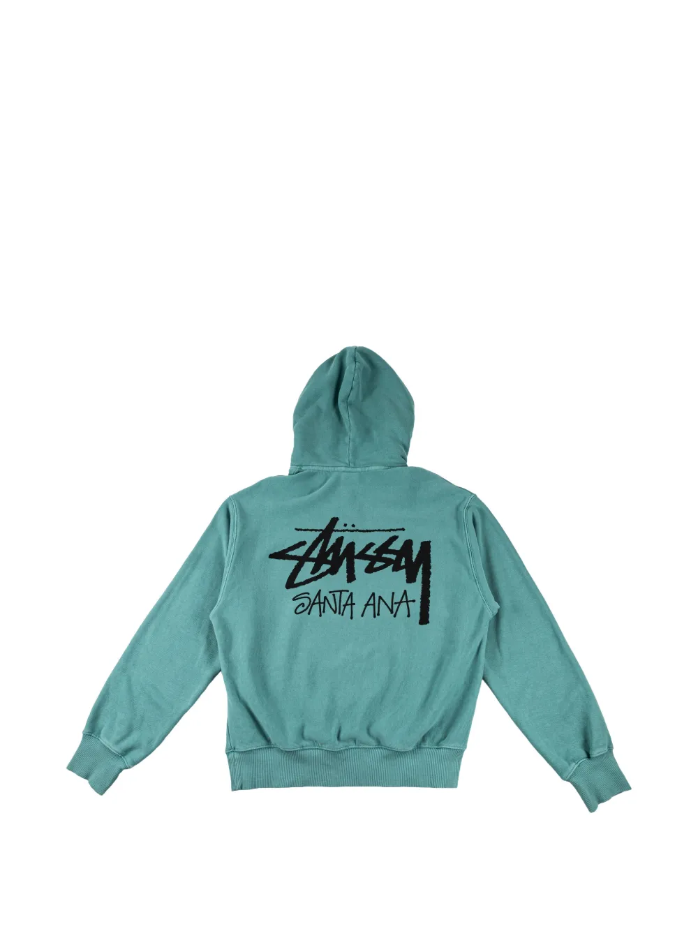 Stüssy Santa Ana hoodie met logo-print Groen