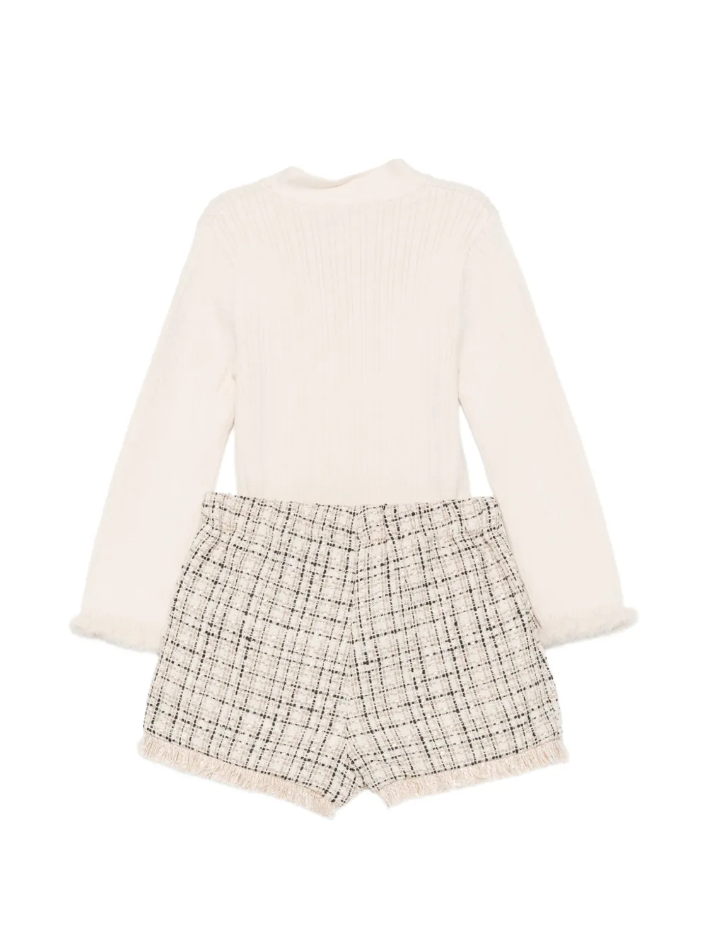 Abel & Lula Trui en shorts met zoom met franjes Beige