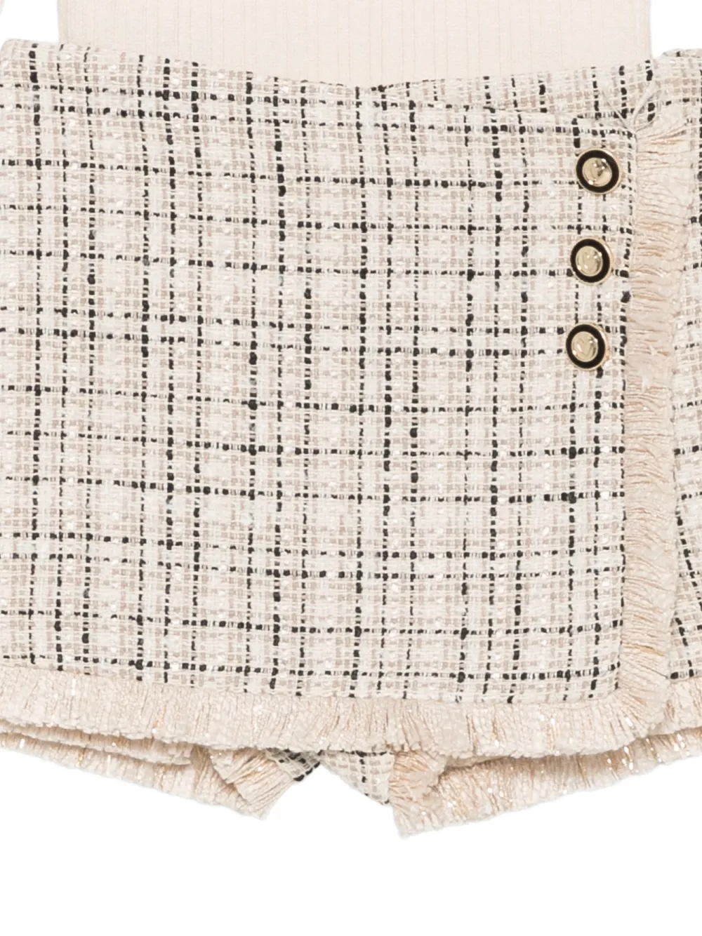 Abel & Lula Trui en shorts met zoom met franjes Beige