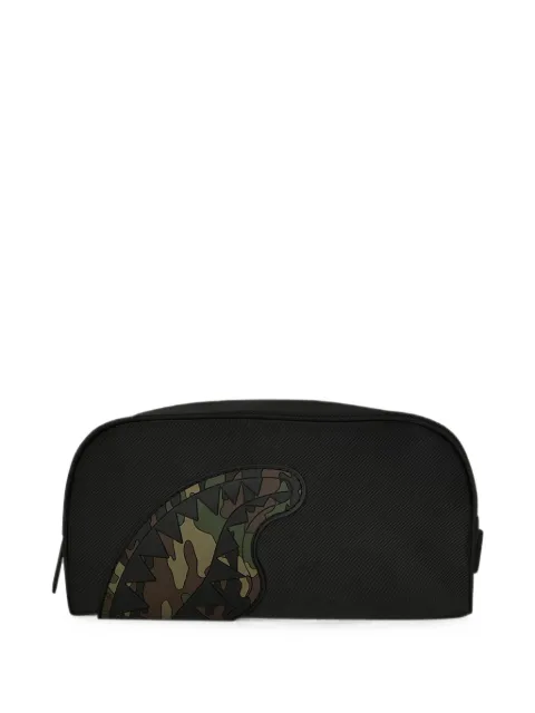 Sprayground Shark Mouth camo-print pouch