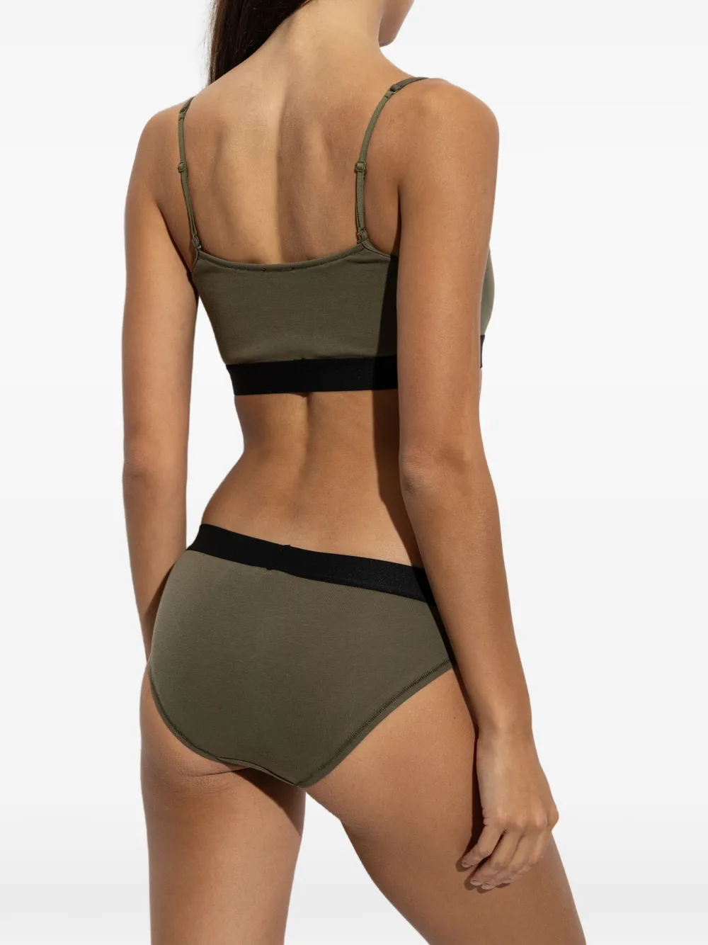 MM6 Maison Margiela Slip met logoprint Groen