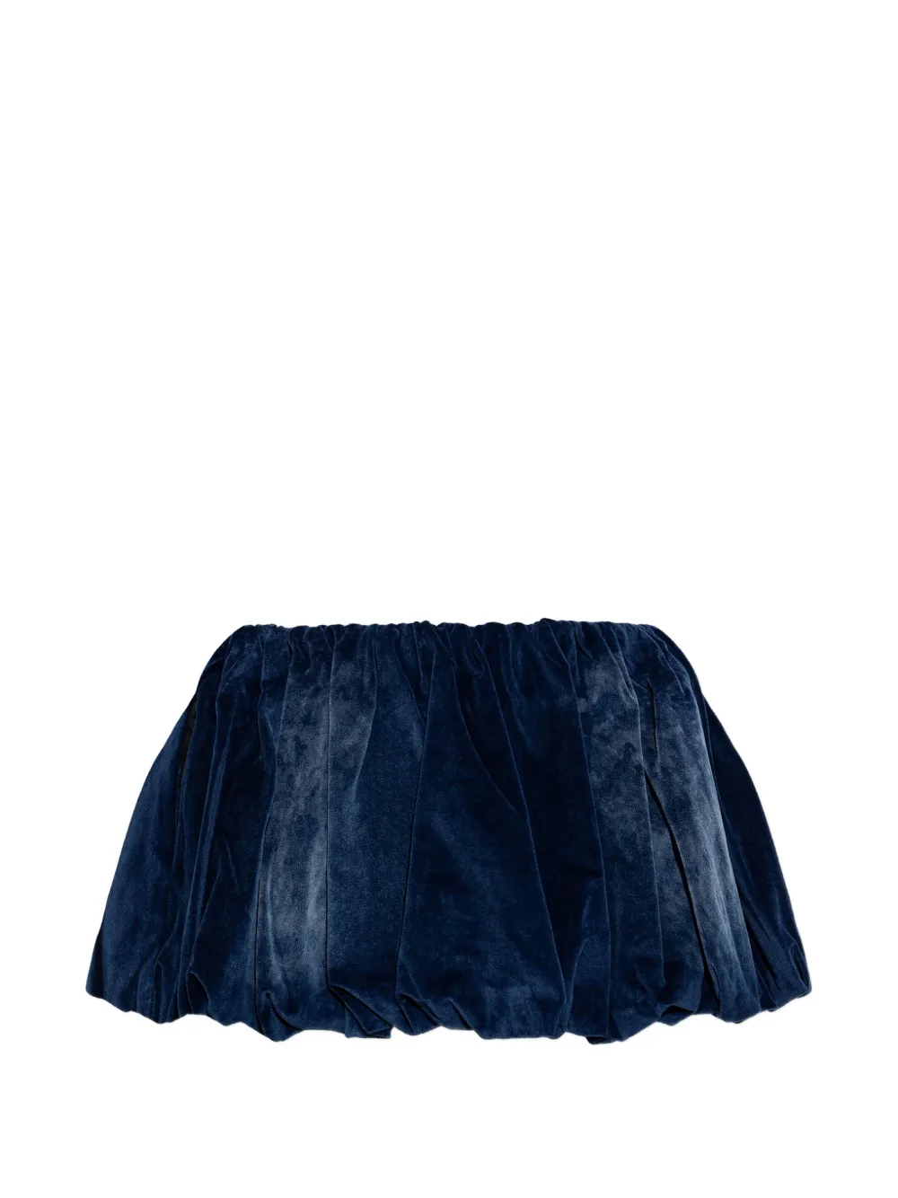 Diesel De-Muj-FSJ1 velvet-effect bubble mini skirt - Blu