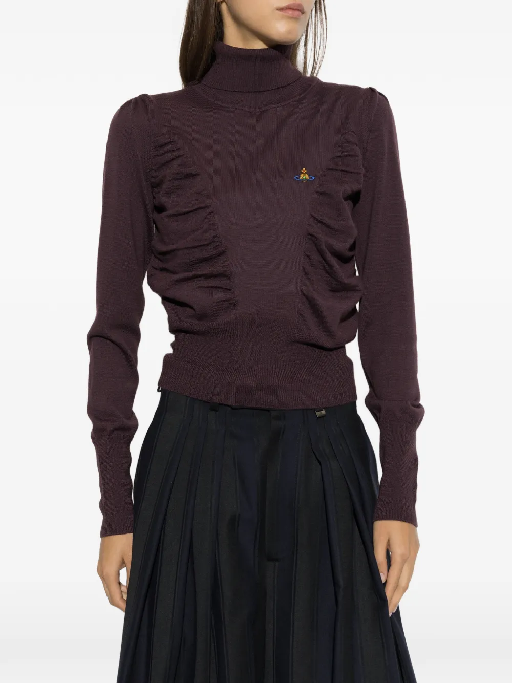 Vivienne Westwood Pamela trui met hoge hals Paars