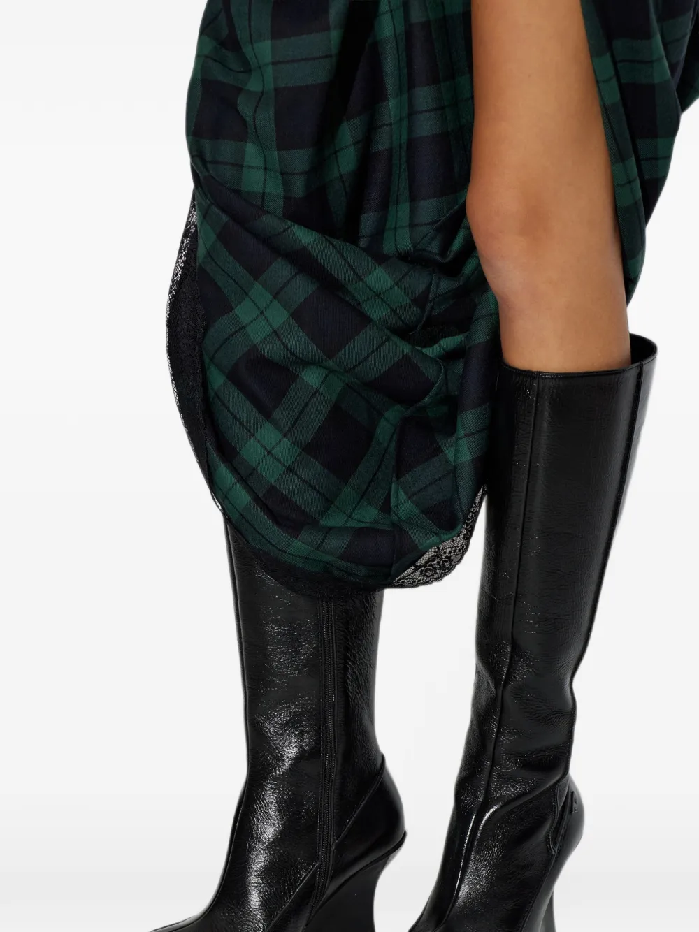 Diesel D-Lucette wedge-heel boots Zwart