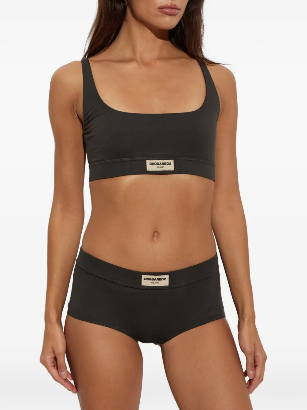 DSQUARED2 Bh met logopatch Zwart