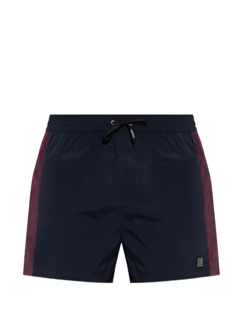 DSQUARED2 logo-patch side-stripe swim shorts