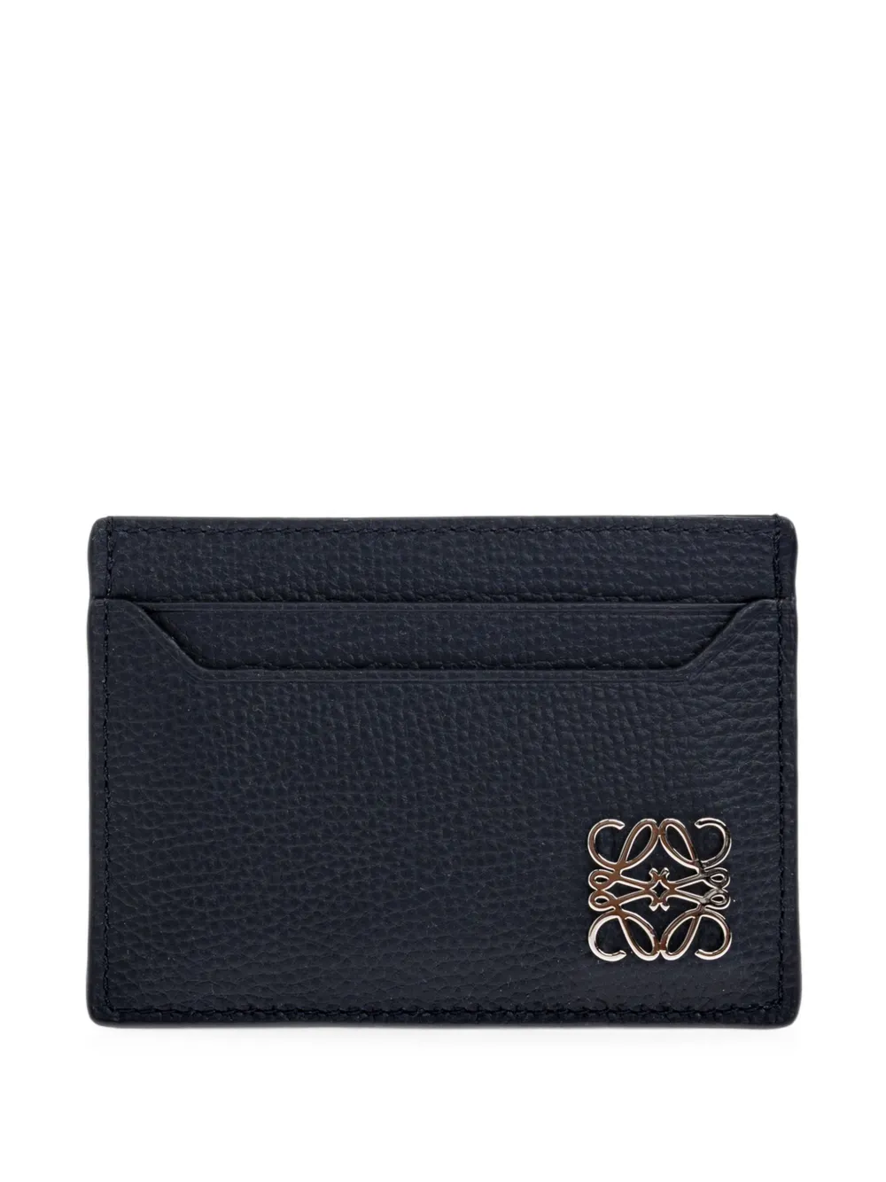 Loewe Leather Anagram Card Holder In Blue