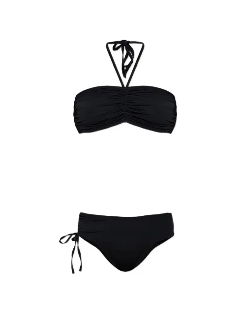 Balmain ruched halterneck bikini