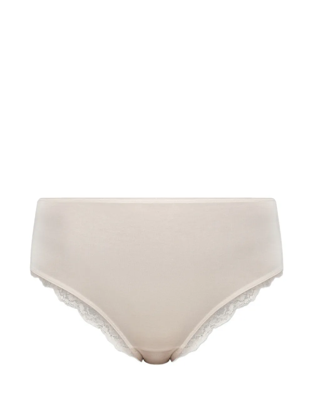 Hanro Dana Lace-trim Midi Briefs In Neutrals