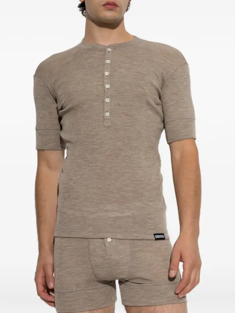 DSQUARED2 wool henley T-shirt