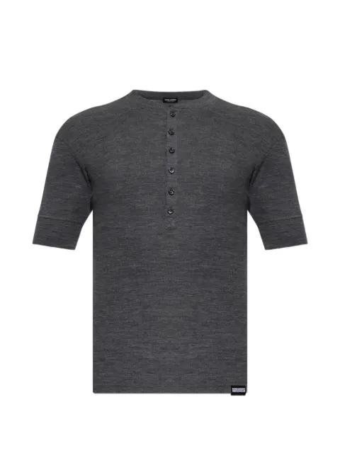 DSQUARED2 wool henley T-shirt