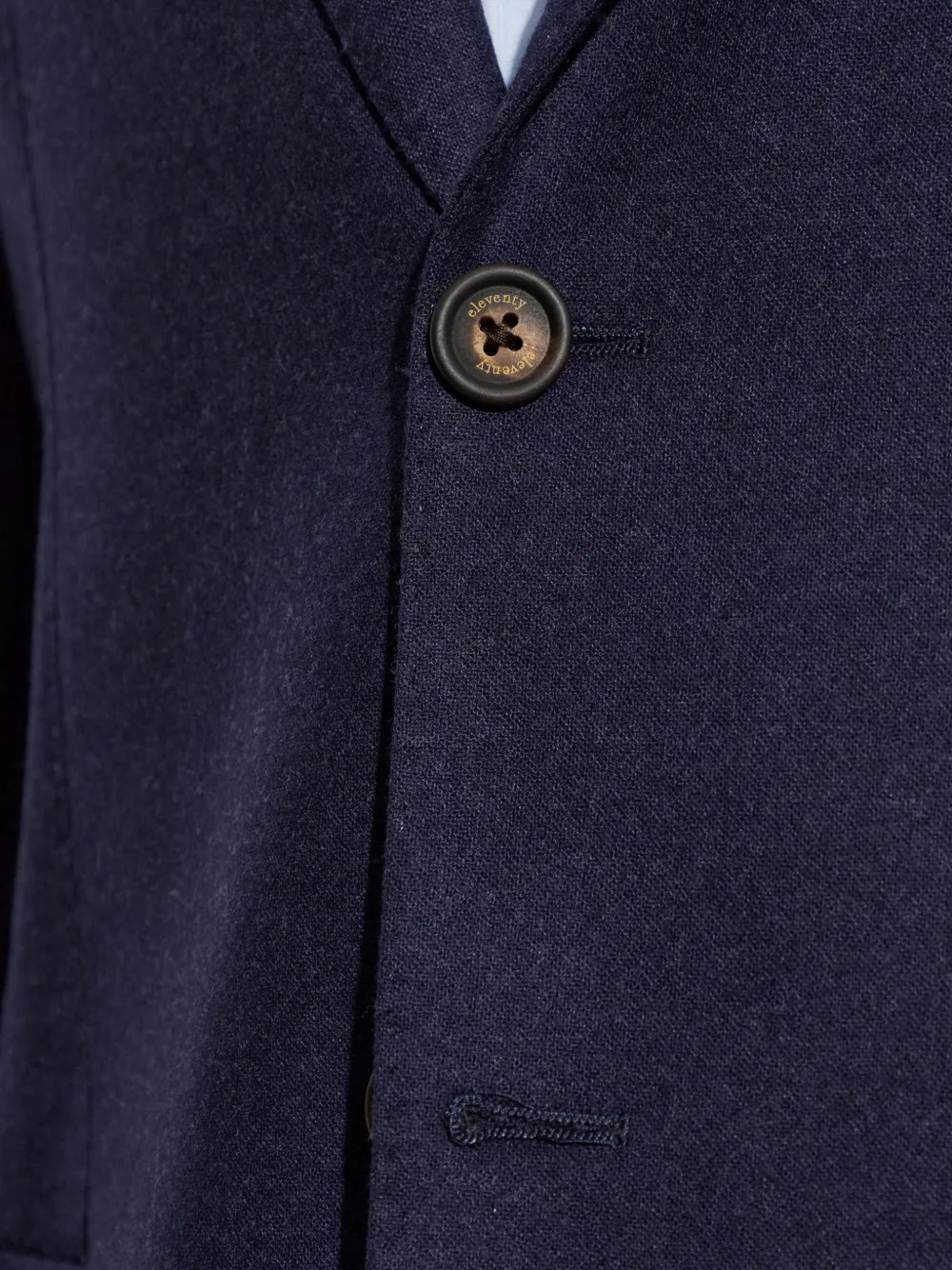 Eleventy Wollen pak Blauw