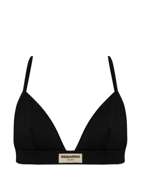 DSQUARED2 logo-patch triangle bra