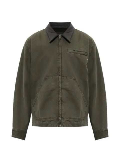 rag & bone leather-collar jacket