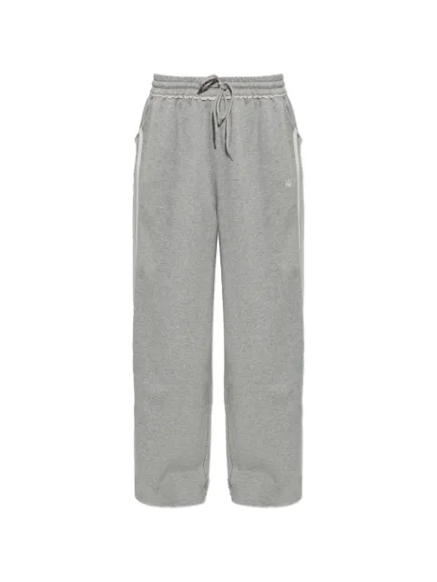 adidas logo-embroidered wide-leg track pants