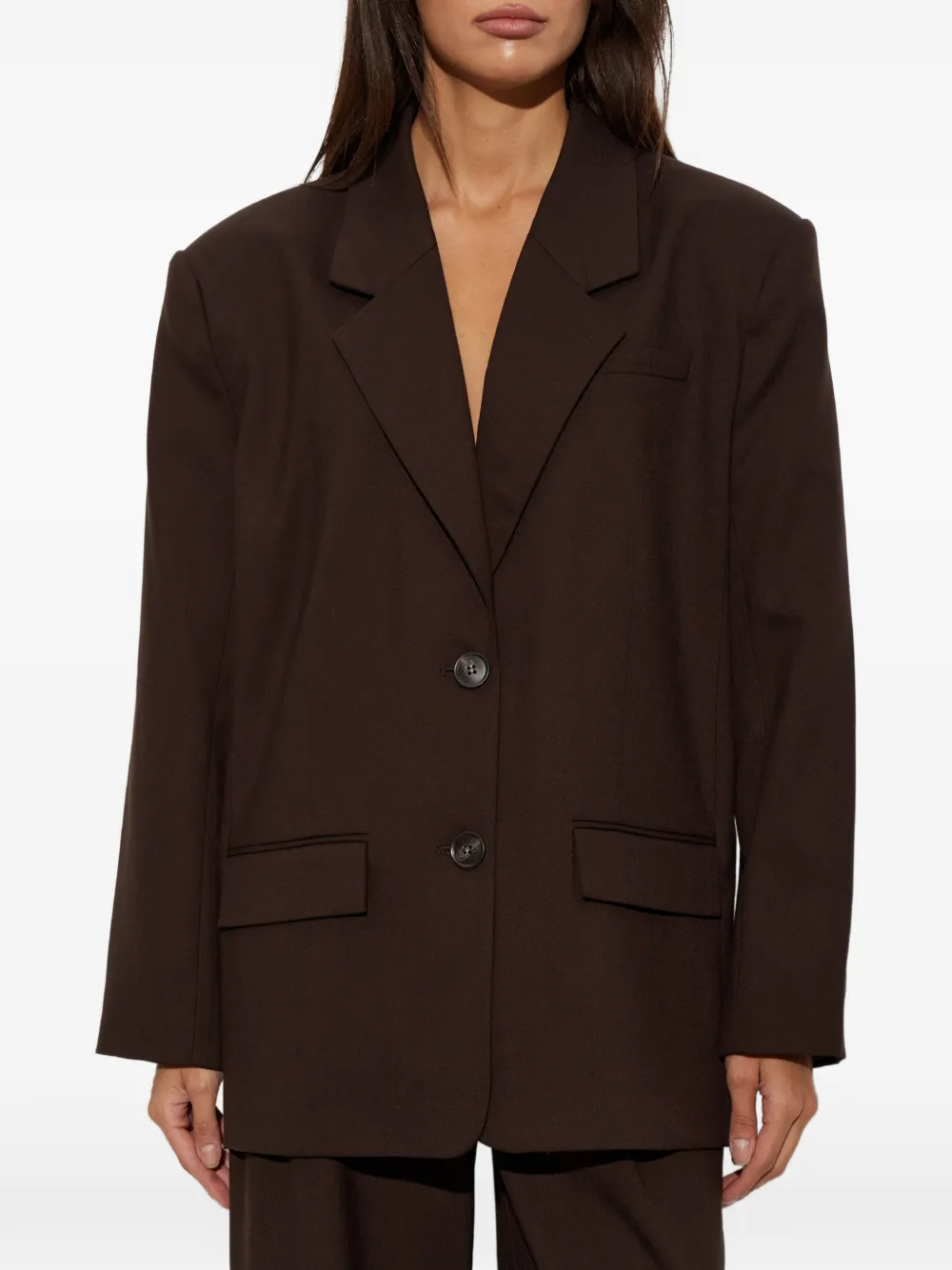 Gestuz GZpaula blazer met enkele opening Bruin