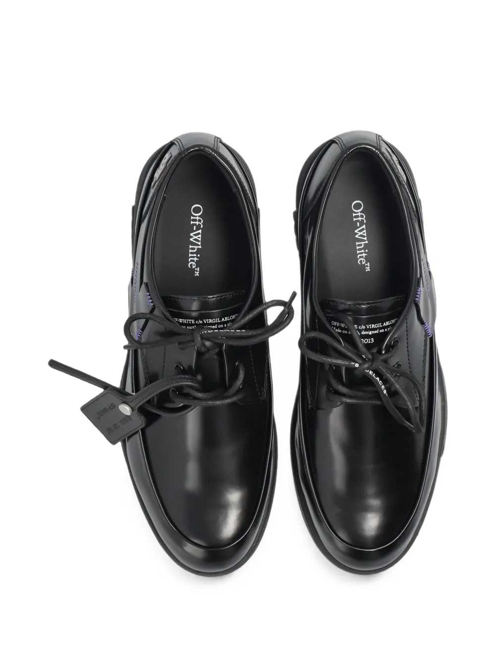 Off-White Derby OOO shoes Zwart