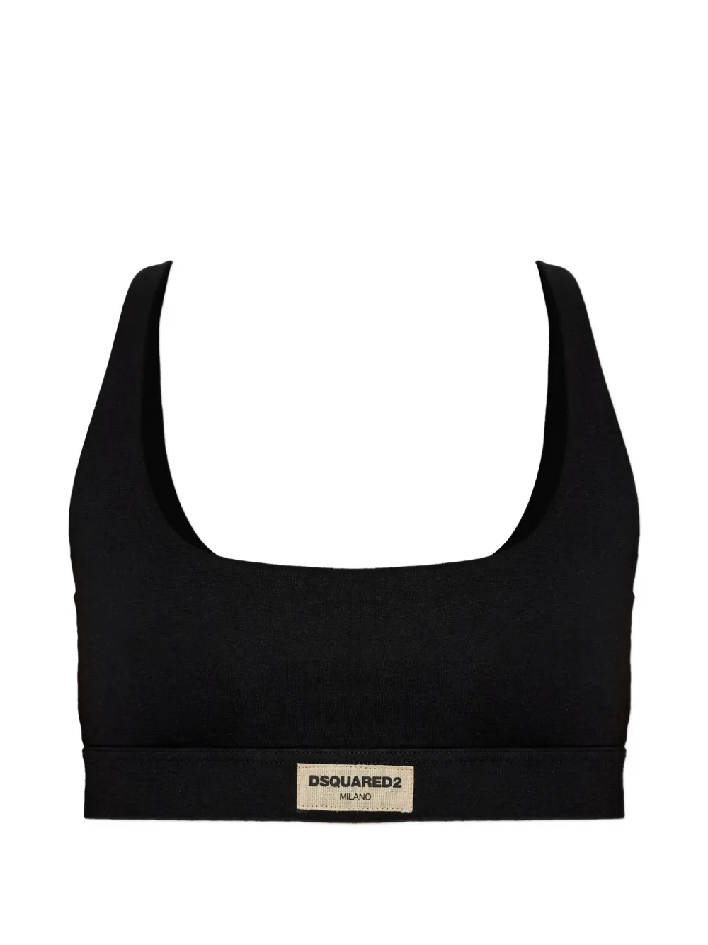 DSQUARED2 logo bralette - Nero
