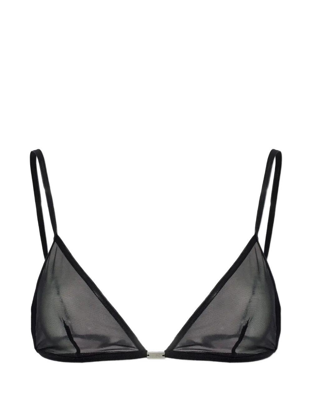 MM6 Maison Margiela sheer triangle bra - Nero