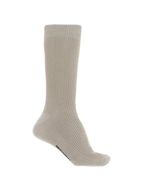 DSQUARED2 chaussettes en maille à design côtelé