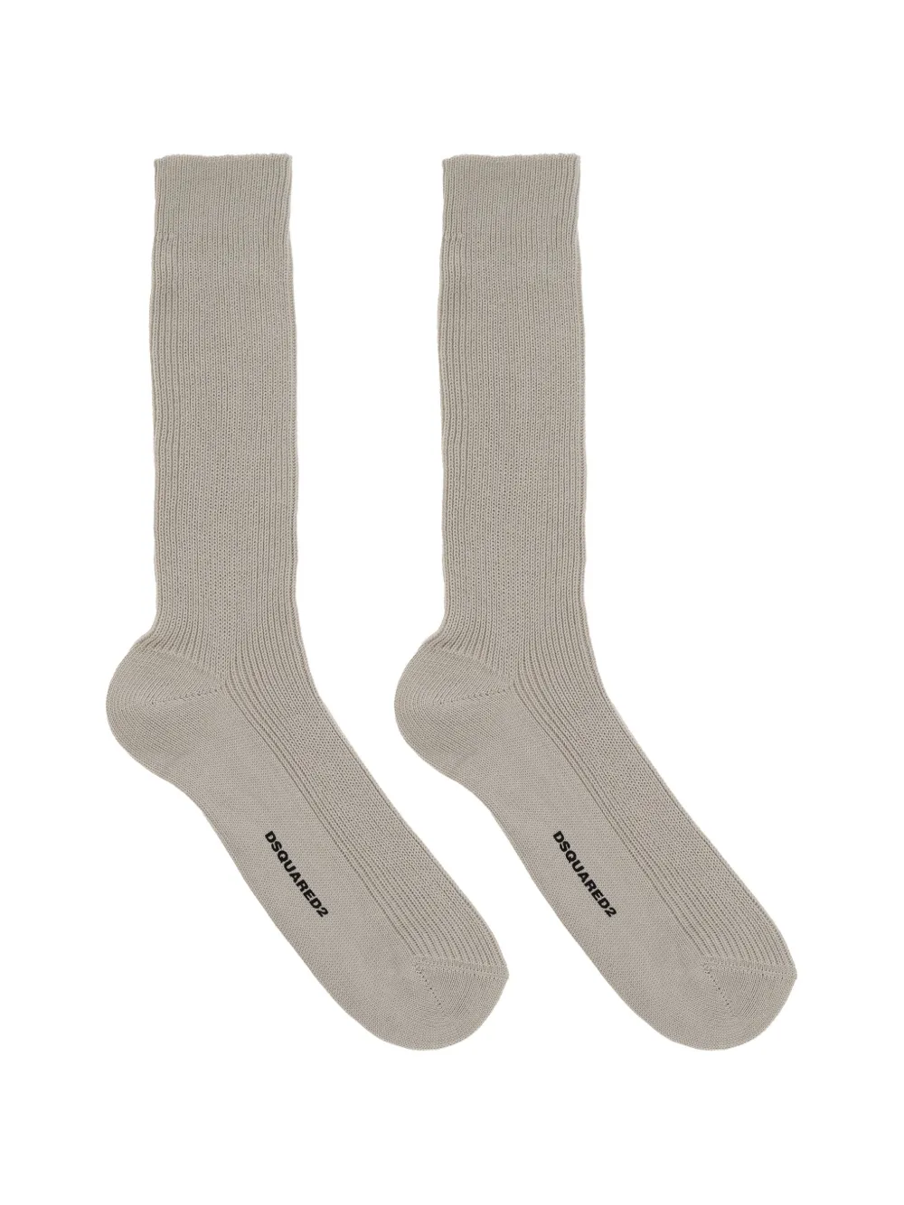 DSQUARED2 Ribgebreide sokken Beige
