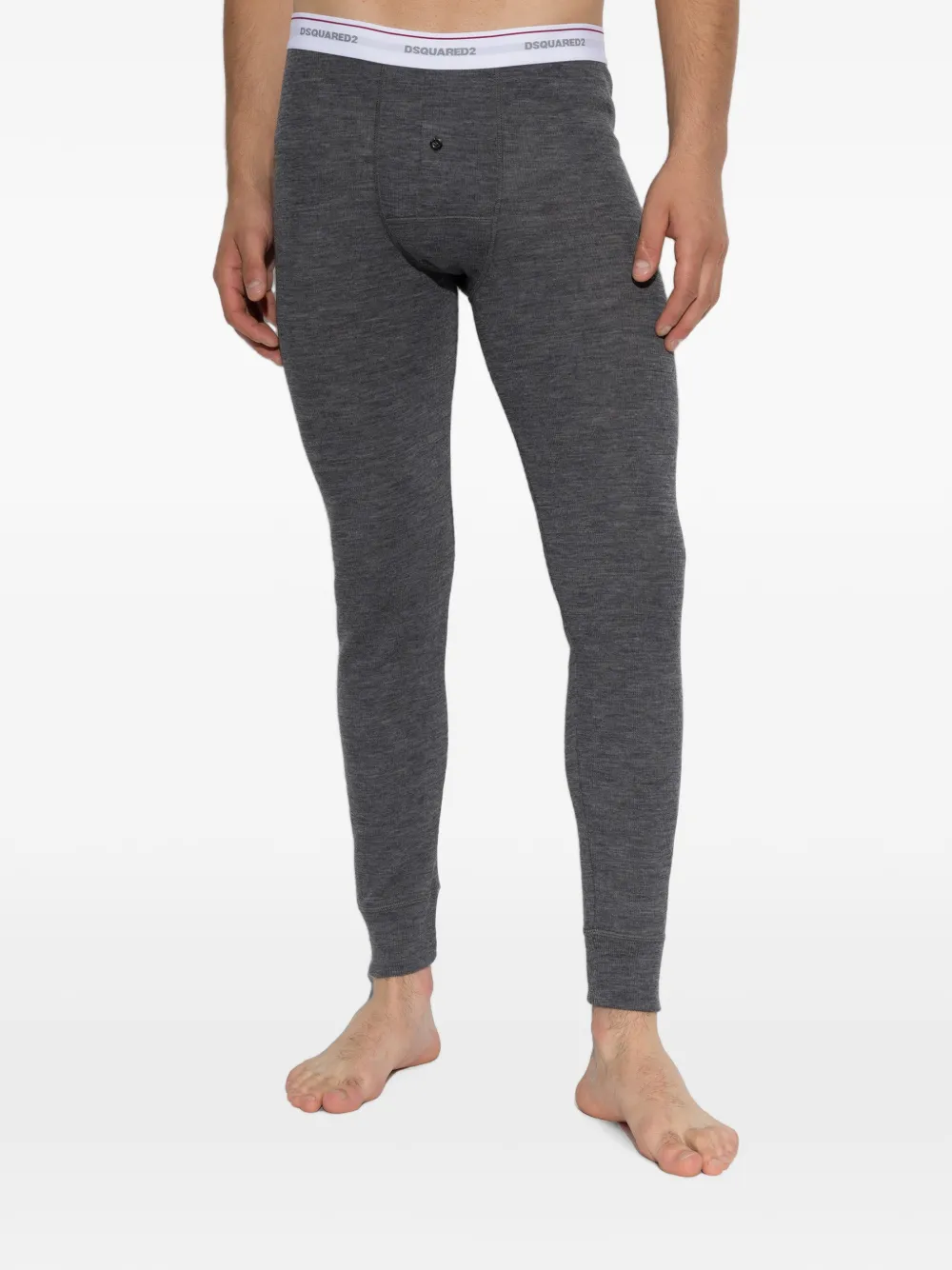 DSQUARED2 Pyjamabroek met logo-tailleband Grijs