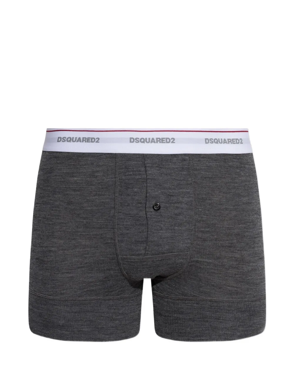 DSQUARED2 logo-waistband wool boxers - Grigio