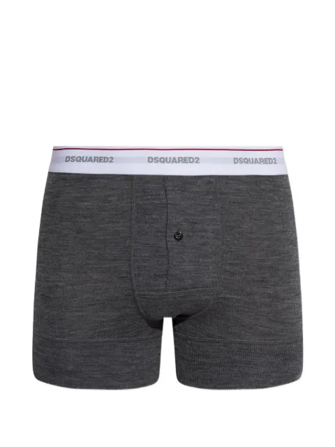 DSQUARED2 logo-waistband wool boxers
