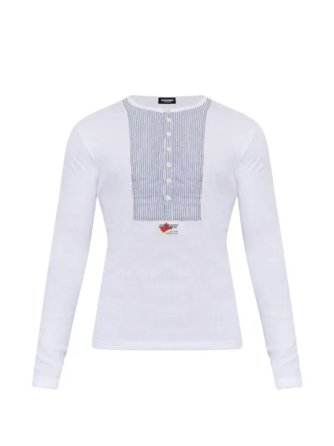 DSQUARED2 logo V-neck T-shirt