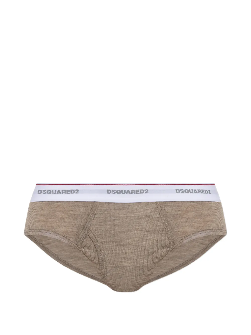 Dsquared2 Logo-waistband Wool Briefs In Neutrals