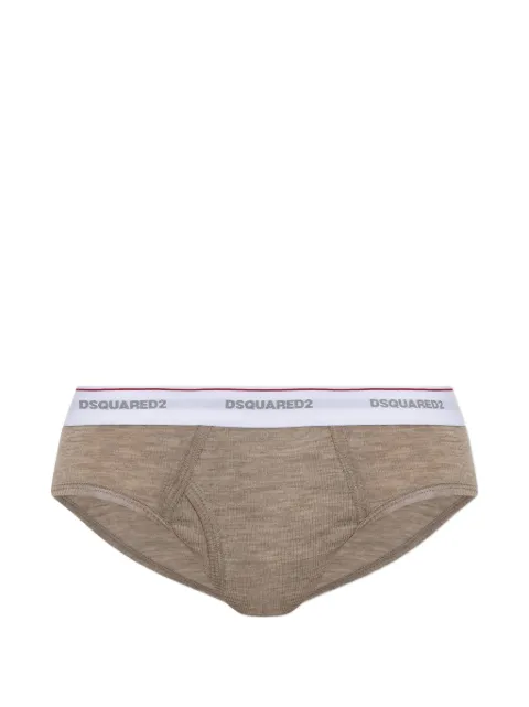 DSQUARED2 logo-waistband wool briefs